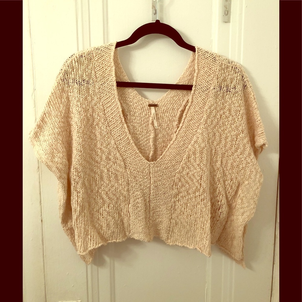 Free people cape sweater